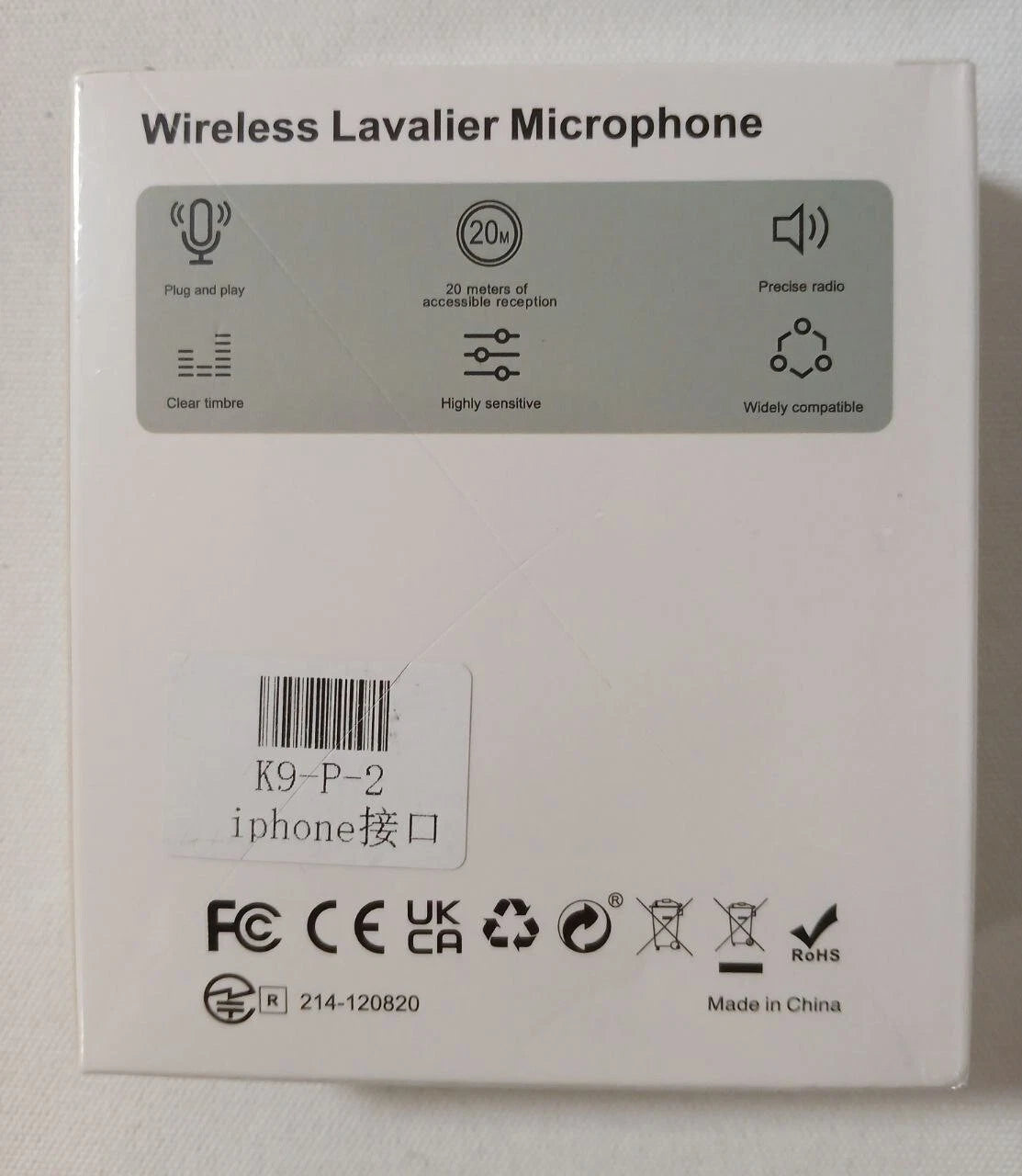 K9 Wireless Lavalier Microphone