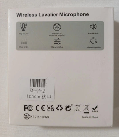 K9 Wireless Lavalier Microphone
