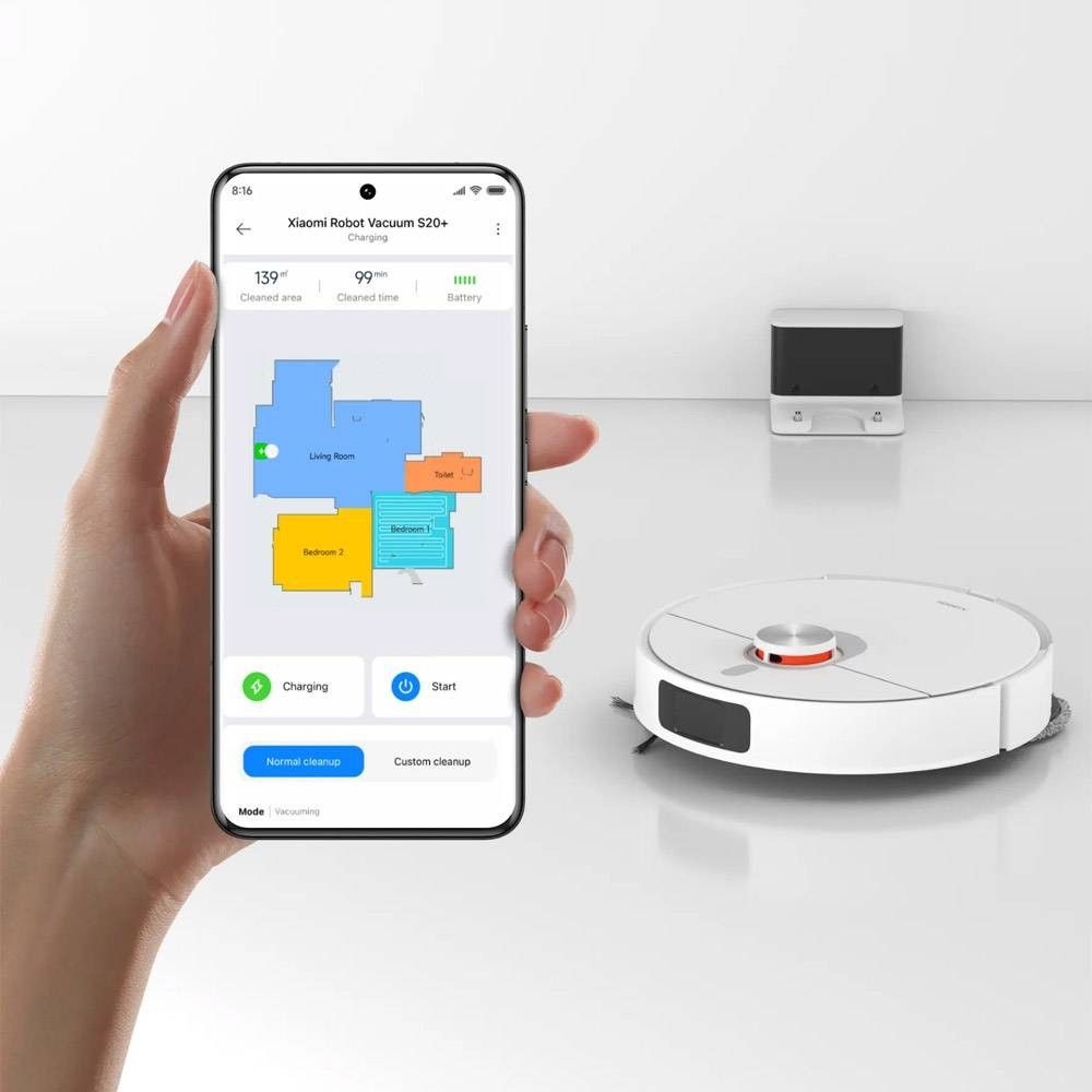 Aspirador Xiaomi Robot Vacuum S20 Plus White Cozinha CASA