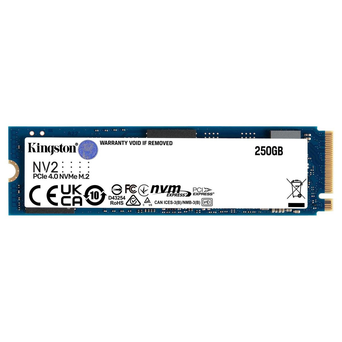 SSD Kingston 250GB NV2 M.2 PCIe 4.0 NVMe - SNV2S/250G