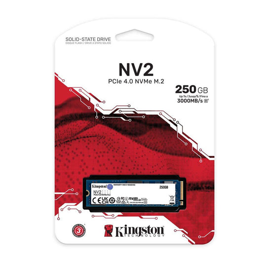 SSD Kingston 250GB NV2 M.2 PCIe 4.0 NVMe - SNV2S/250G