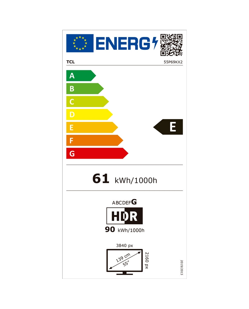 TV TCL 55" 55P69K UHD4K  Smart TV