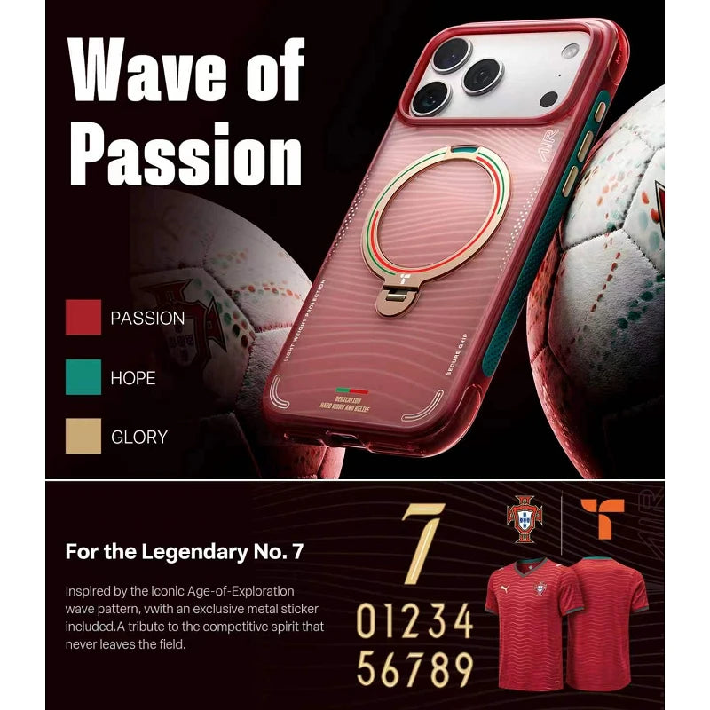Torras × Português Federação de Futebol (FPF) Edição Limitada para iPhone 17 Pro Wave Passion