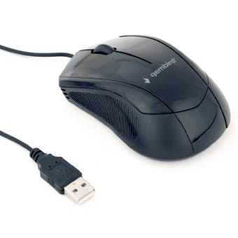 Rato Gembird Usb 1000 Dpi 3 Botões Preto